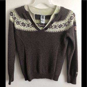 North Face V neck Sweater